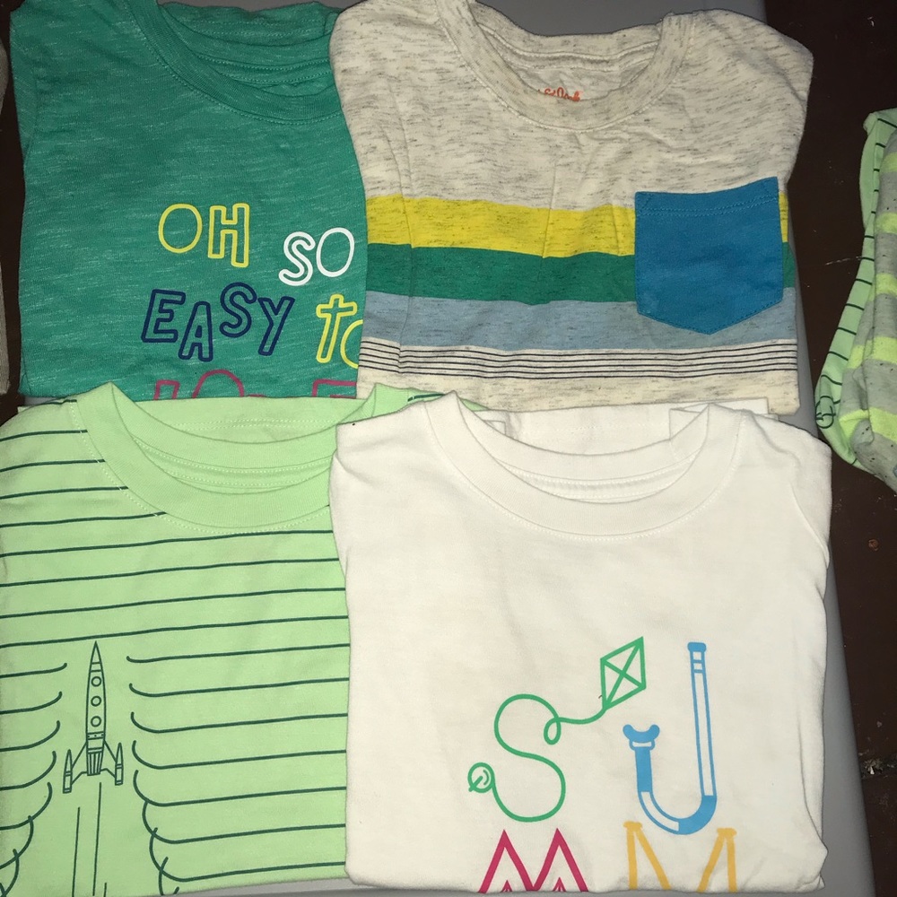 Toddler Boy Cat & Jack Short Sleeve Tee Bundle 5T